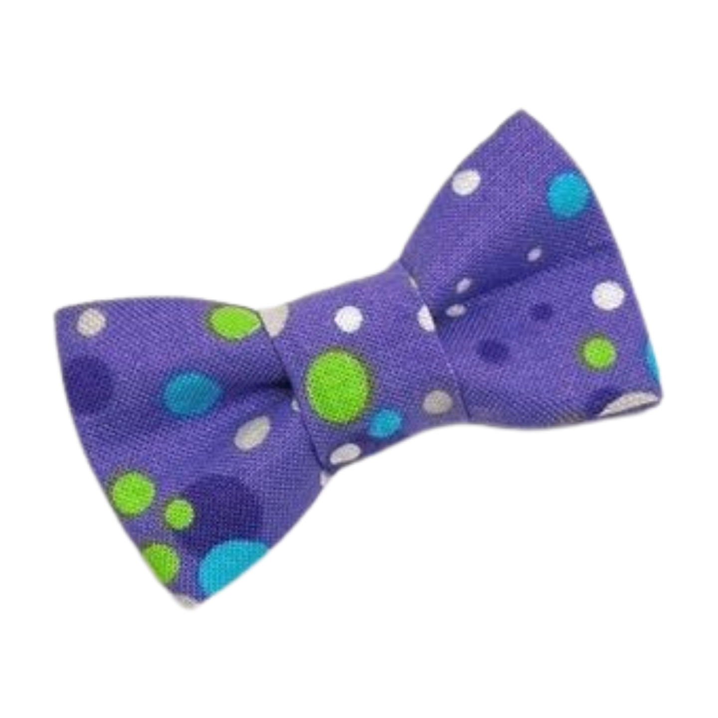 Purple with Dots - Cat Collar with optional Bow Tie